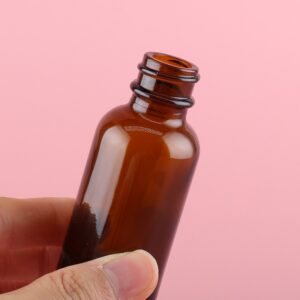 amber glass dropper bottle