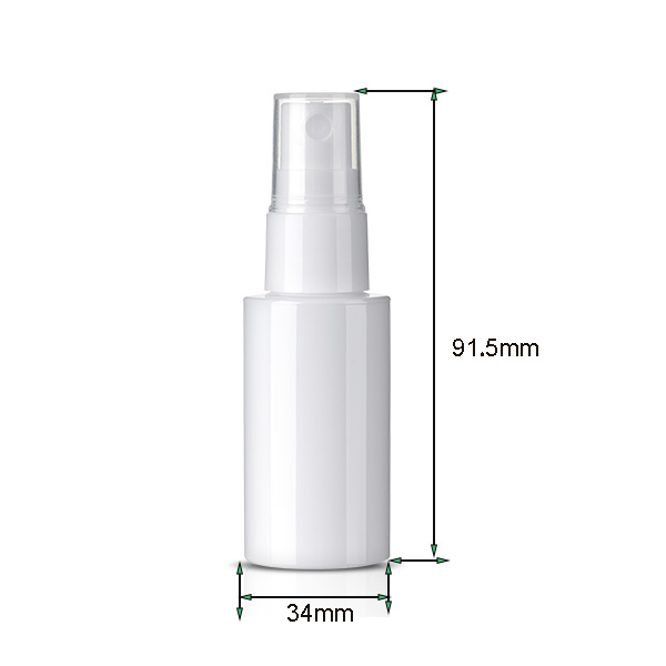 30ml white PET mist spray bottle -YD-TP-050-d1
